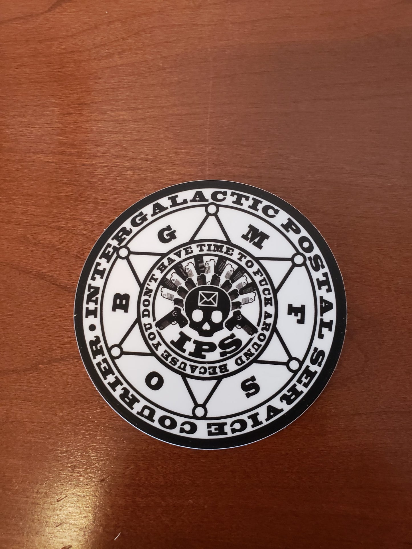 Intergalactic Postal Service Sticker