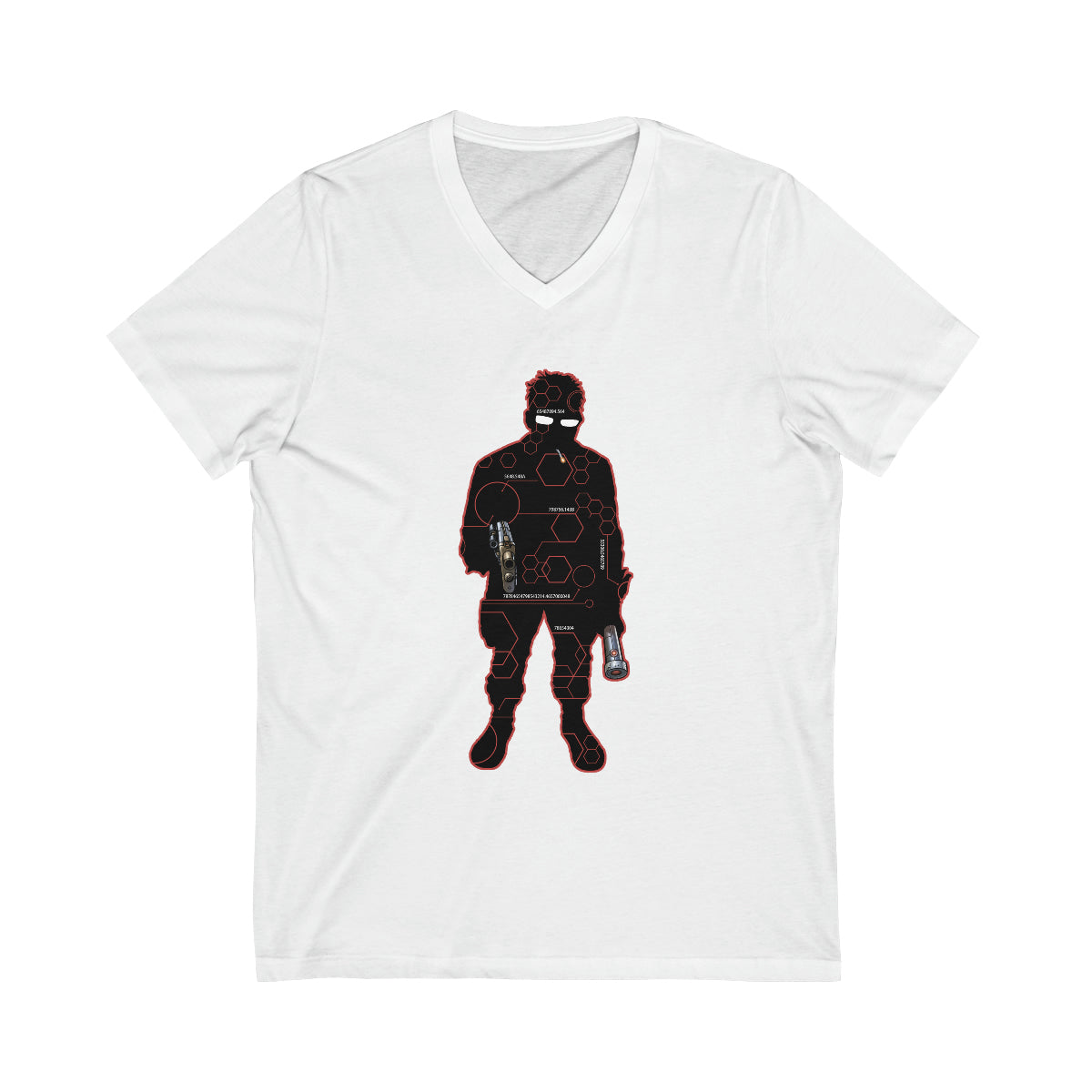 Unisex Jersey Short Sleeve V-Neck Tee
