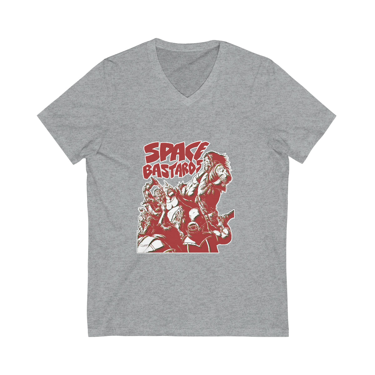 Unisex Jersey Short Sleeve V-Neck Tee