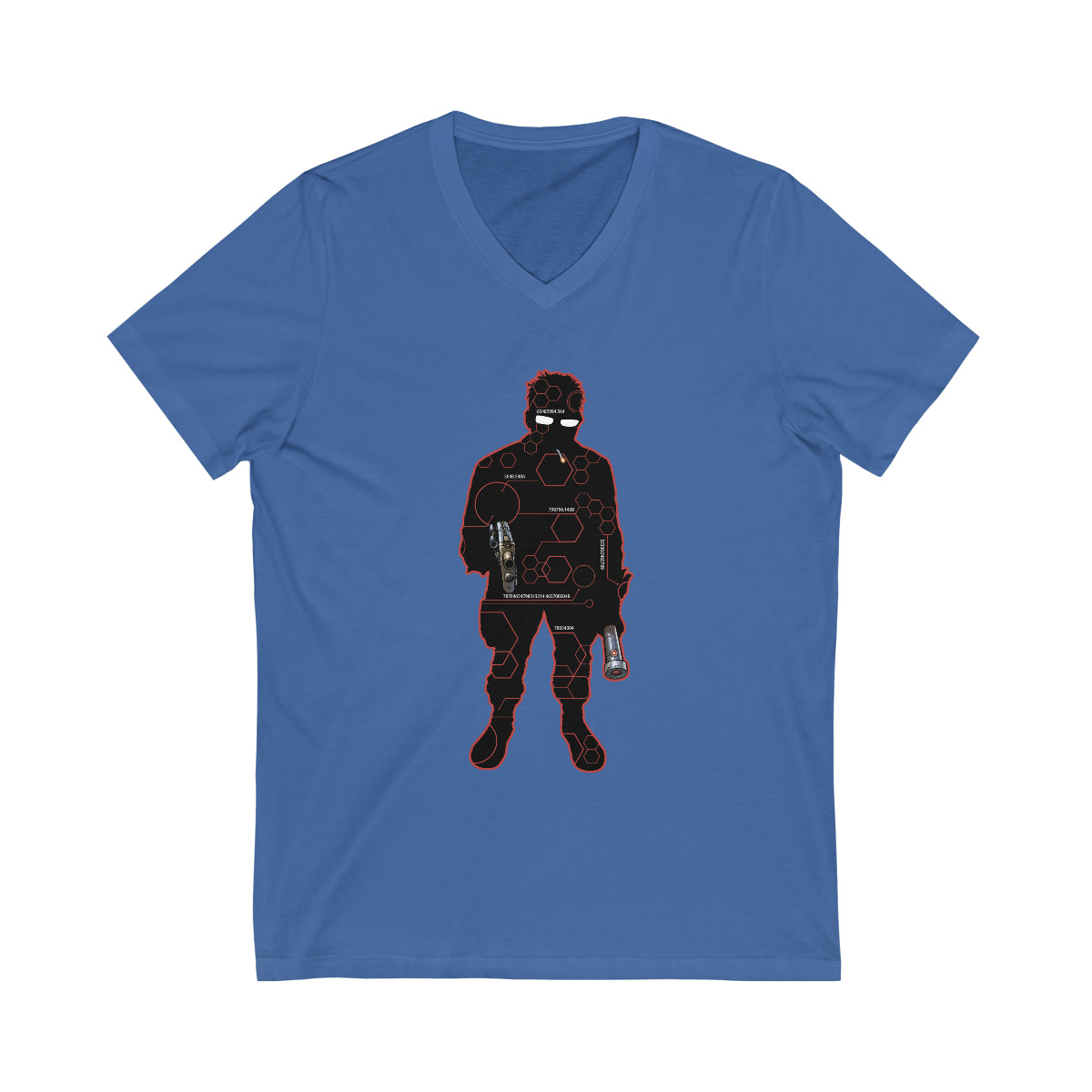 Unisex Jersey Short Sleeve V-Neck Tee
